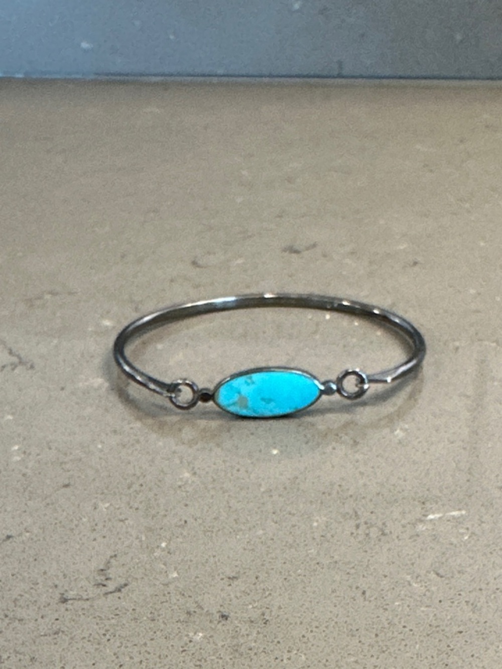 Turquoise Stone Sterling Silver Bracelet - Women Jewelry